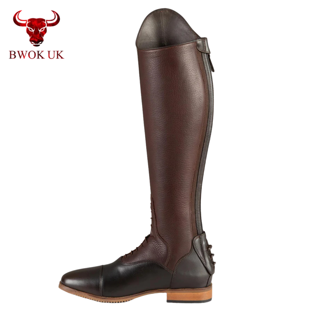 Classic Brown Leather Riding Boots