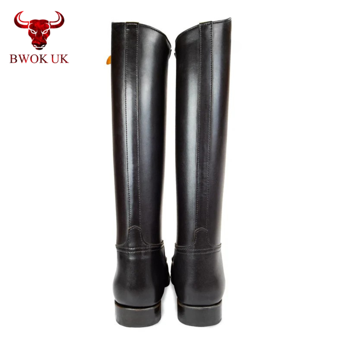 Brown Leather Equestrian Boots