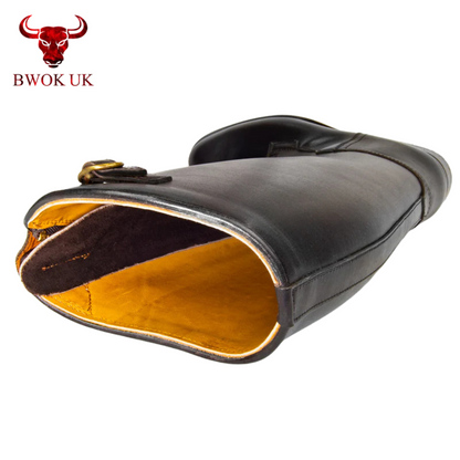 Brown Leather Equestrian Boots