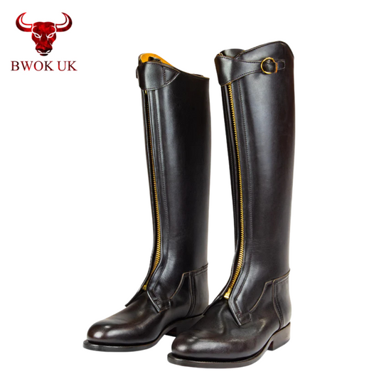 Brown Leather Equestrian Boots