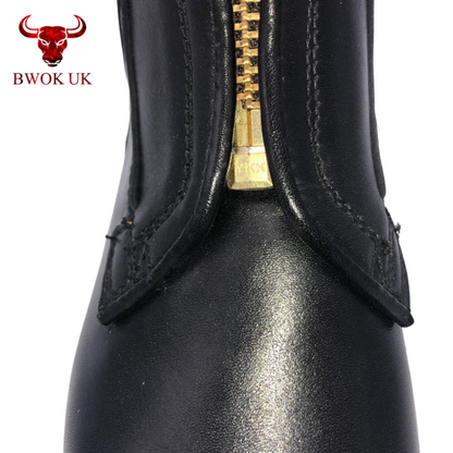 Brown Leather Equestrian Boots
