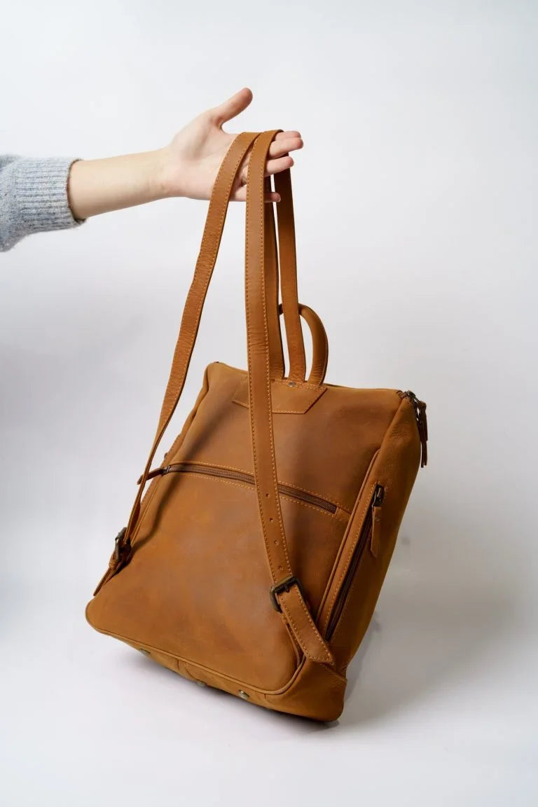 Stylish Leather Backpack - Bwok limited