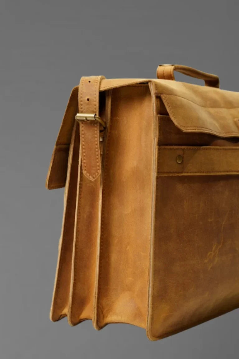 Premium Leather Laptop Bag - Bwok limited