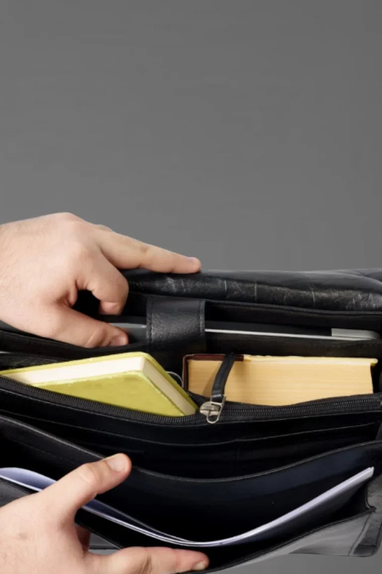 Premium Leather Office Bag - Bwok limited