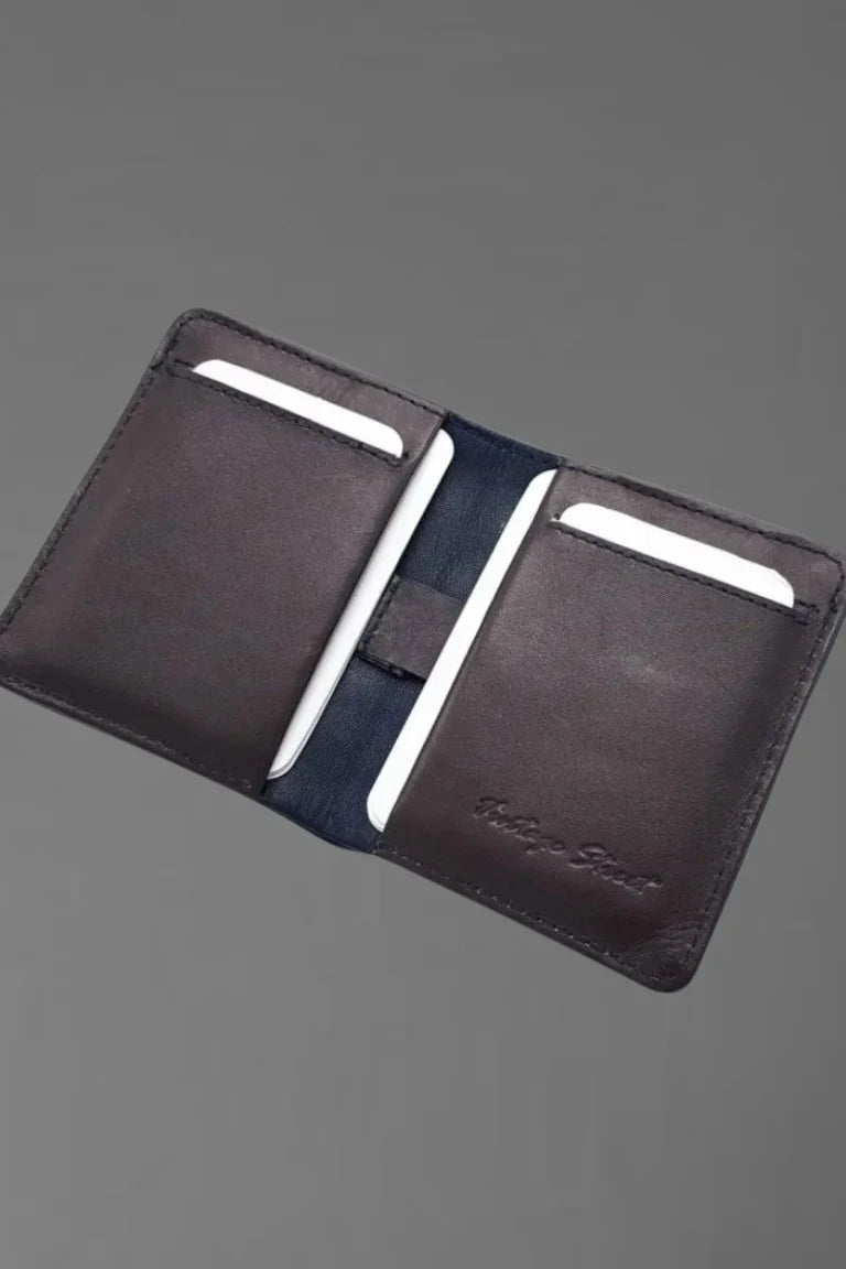 Genuine Leather Card Holder – Sleek & Stylish - Bwok limited