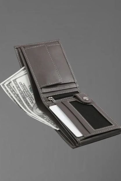 Multi-Layer Leather Wallet – Sleek, Spacious & Secure - Bwok limited