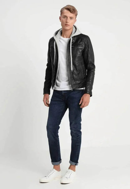 Black Biker Classic Jacket - Bwok limited