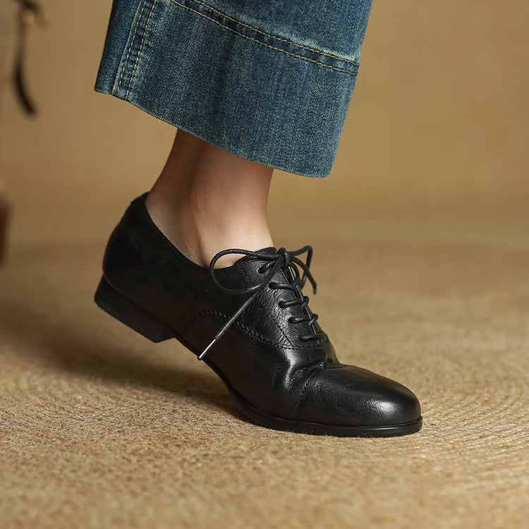 Women’s Brown Oxford Flats