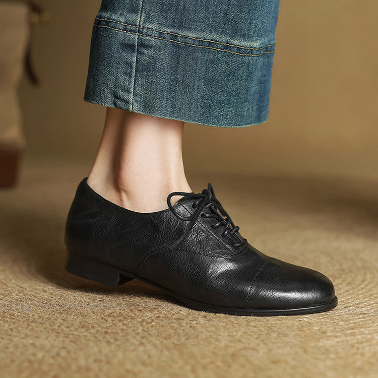 Women’s Brown Oxford Flats