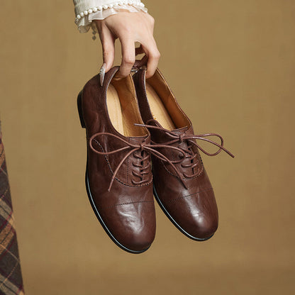 Women’s Brown Oxford Flats
