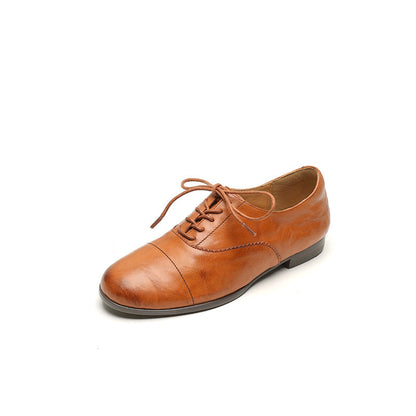 Women’s Brown Oxford Flats