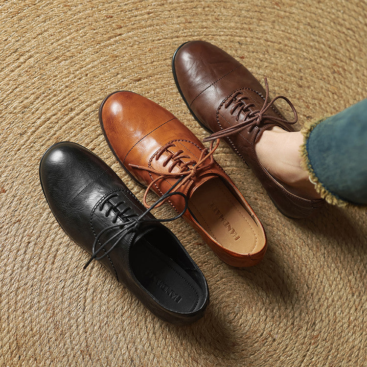 Women’s Brown Oxford Flats
