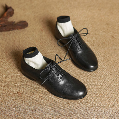 Women’s Brown Oxford Flats