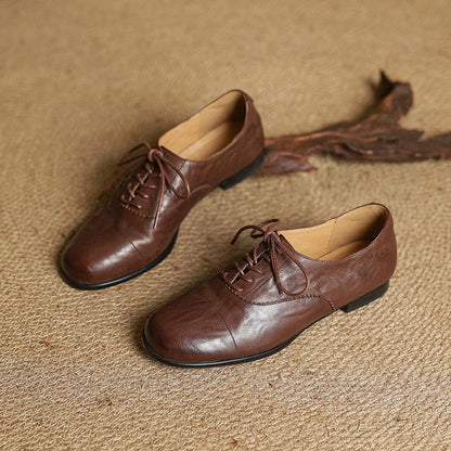 Women’s Brown Oxford Flats