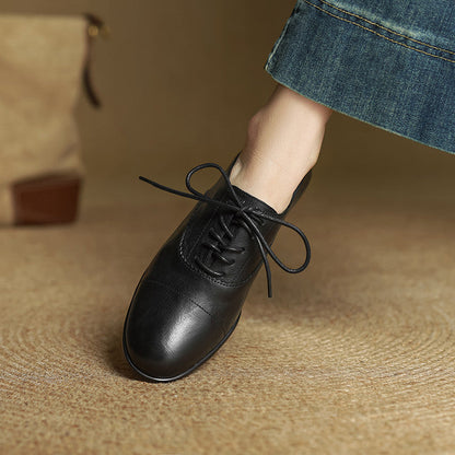 Women’s Brown Oxford Flats