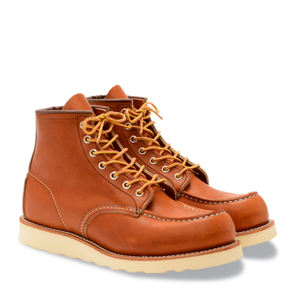 Men's Genuine Leather Moc Toe Boots - 4 Colors
