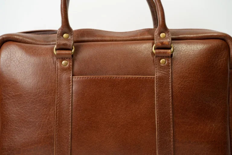Laptop Bag Burgundy Color Brass - Bwok limited