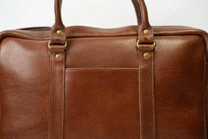 Laptop Bag Burgundy Color Brass - Bwok limited