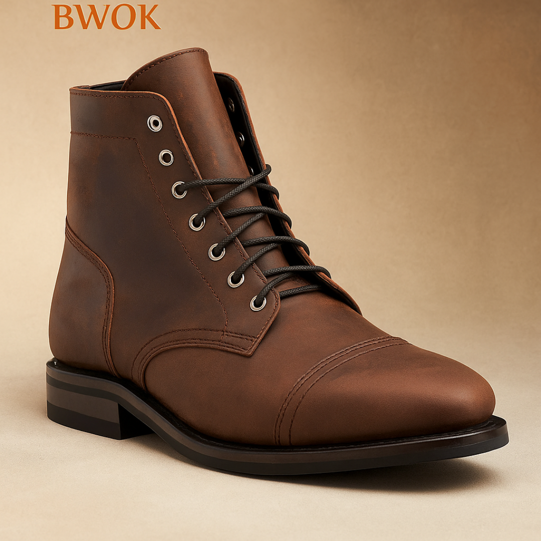 Premium Leather Ankle Boots