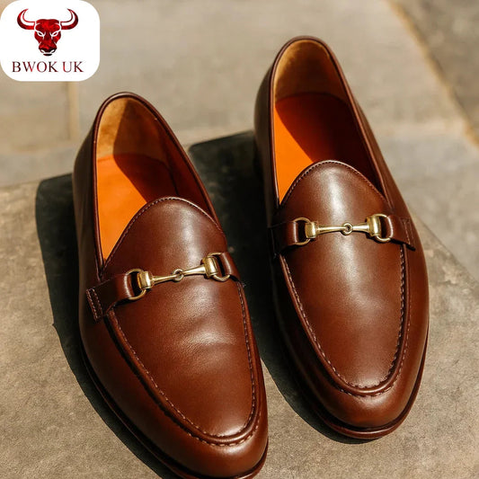 Classic Brown Bit Loafers