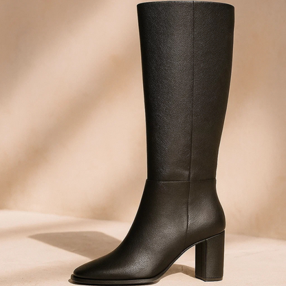 Long Knee-High Heeled Boots