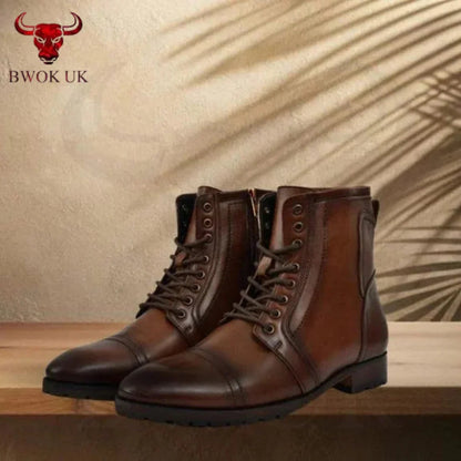 Brown Leather Chukka Boots