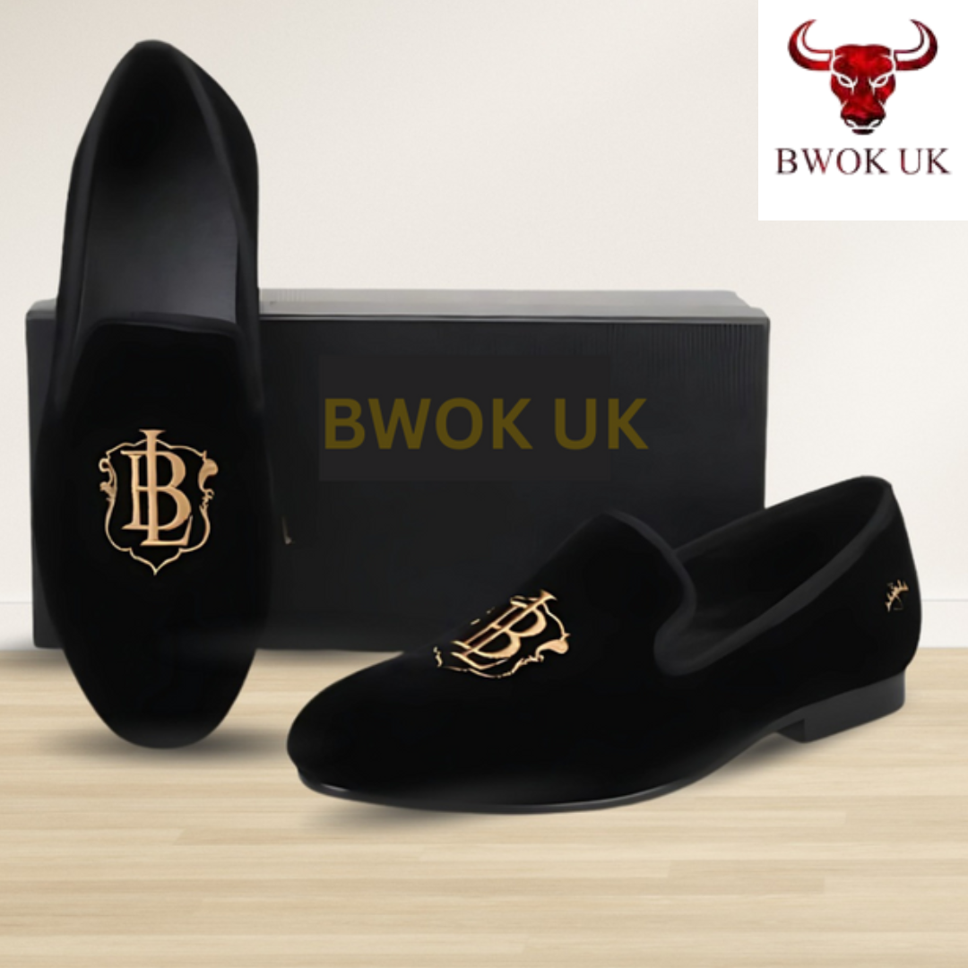 Premium Black Velvet Loafers