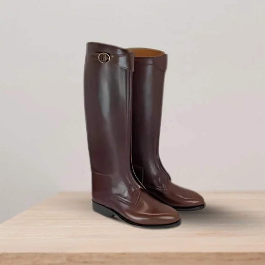 Long Leather Riding Boots
