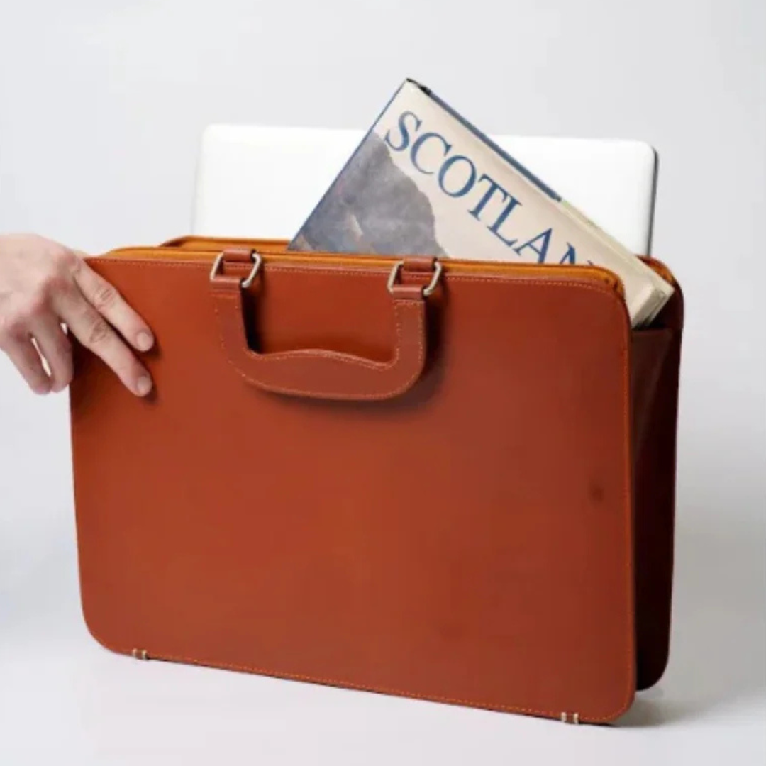 Premium Leather Classic Satchel