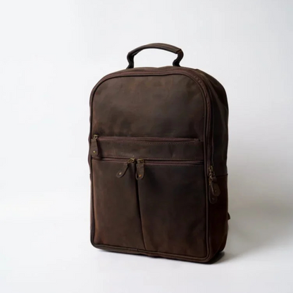 Leather Laptop Backpack