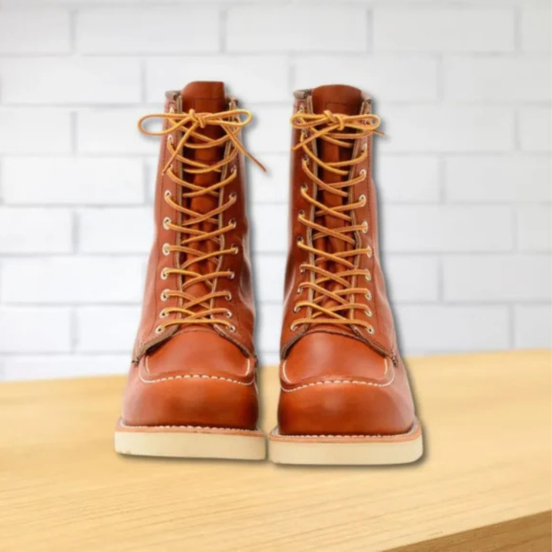 Moc Toe Leather Boots