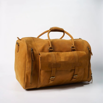 Classic Leather Duffel Bag