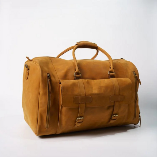Classic Leather Duffel Bag