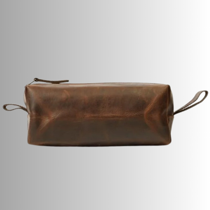Leather Travel Toiletry Bag