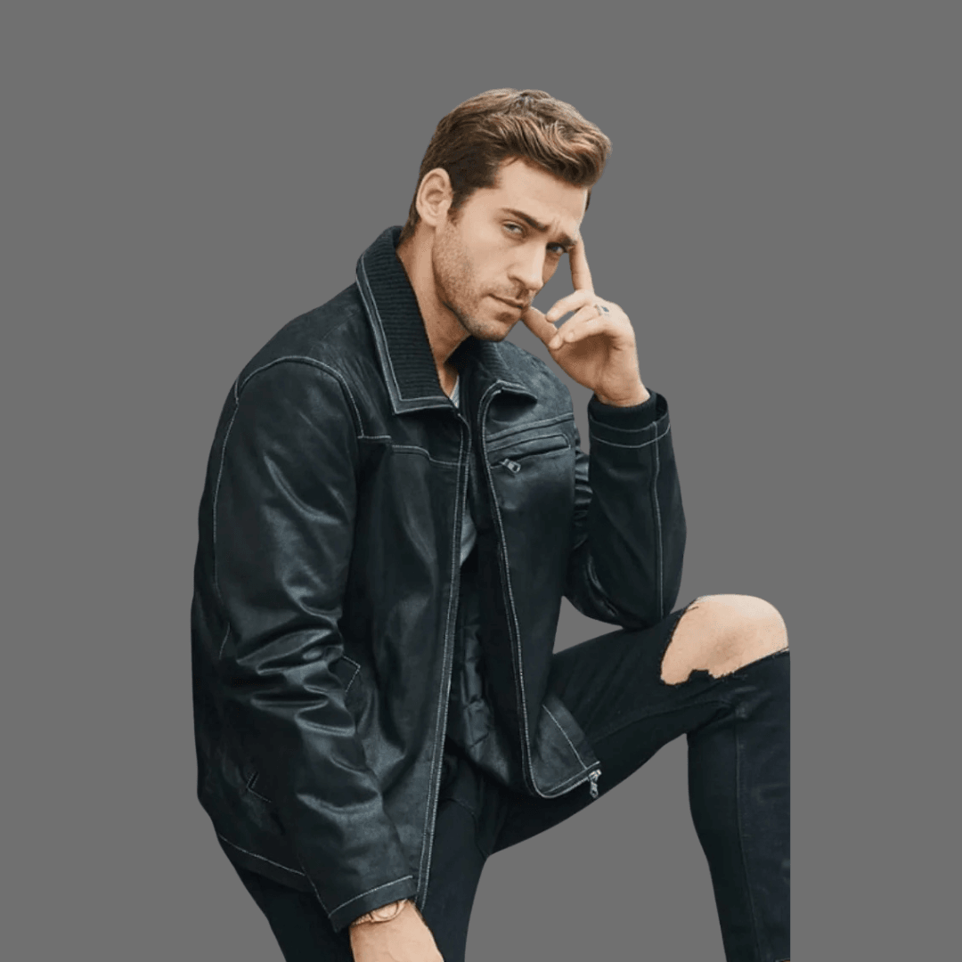 Black Biker Leather Jacket - Bwok limited