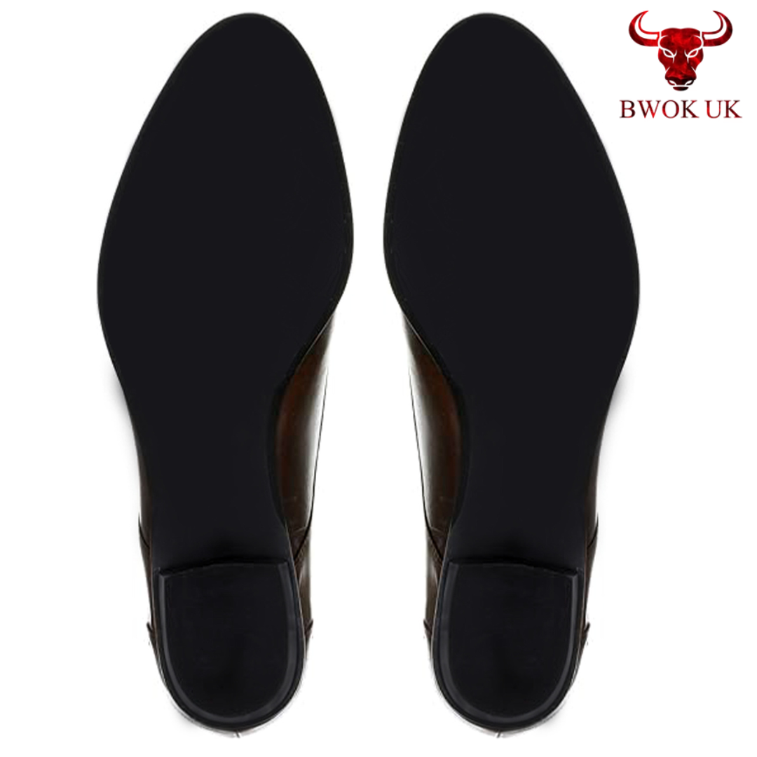 Handmade Brown Leather Oxford Shoes