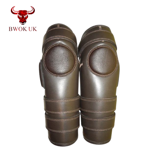 Brown Leather Knee Guard