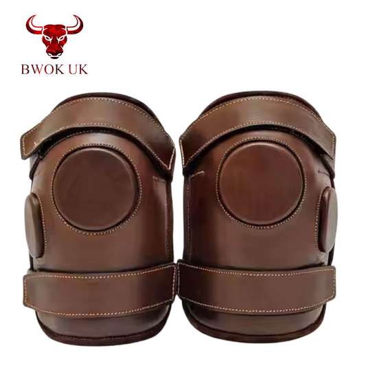 Brown Leather Knee Guard