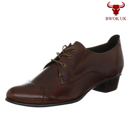 Handmade Brown Leather Oxford Shoes