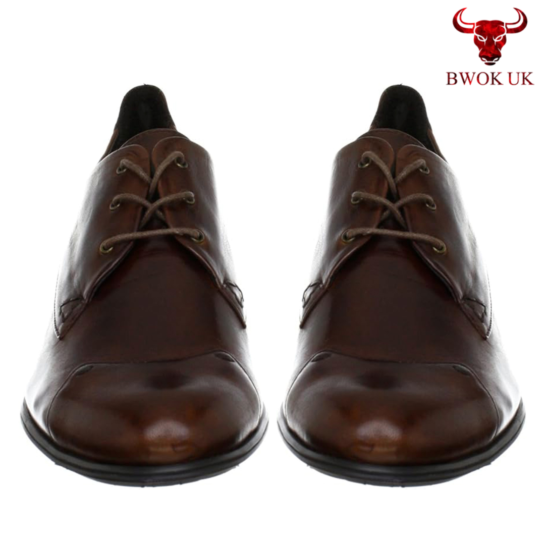 Handmade Brown Leather Oxford Shoes