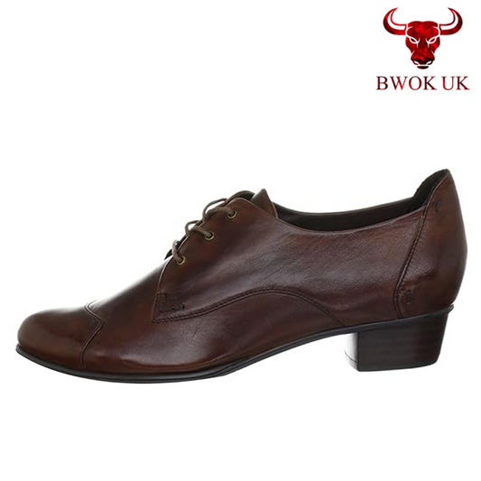 Handmade Brown Leather Oxford Shoes