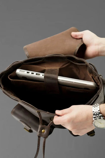 Dark Brown RuckSack - Bwok limited