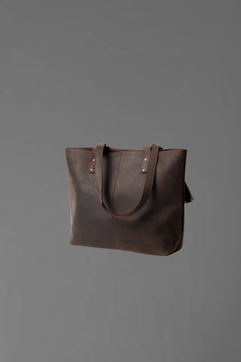 Leather Tote Bag - Bwok limited