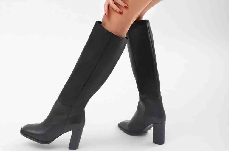 Long Knee-High Heeled Boots - Bwok limited