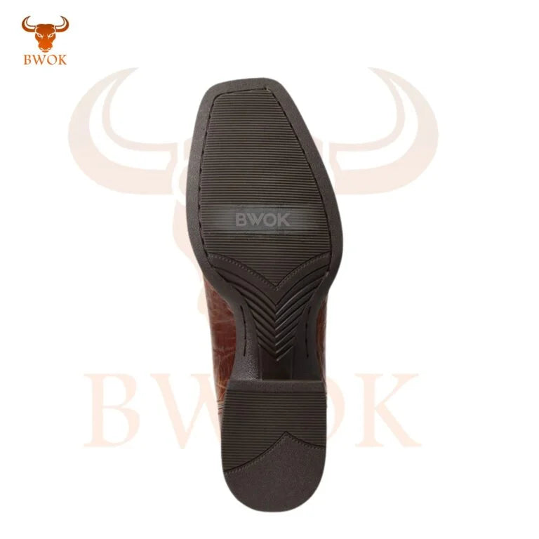 Western Cowboy leather Boots - Bwok limited