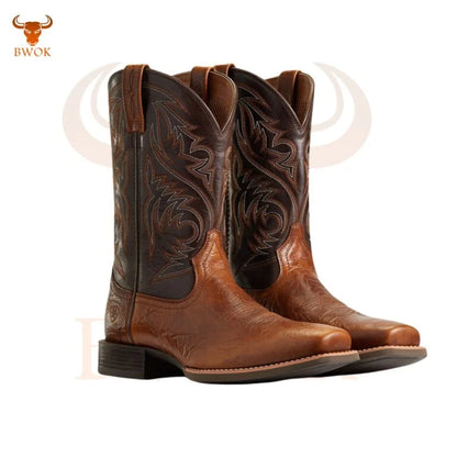 Western Cowboy leather Boots - Bwok limited