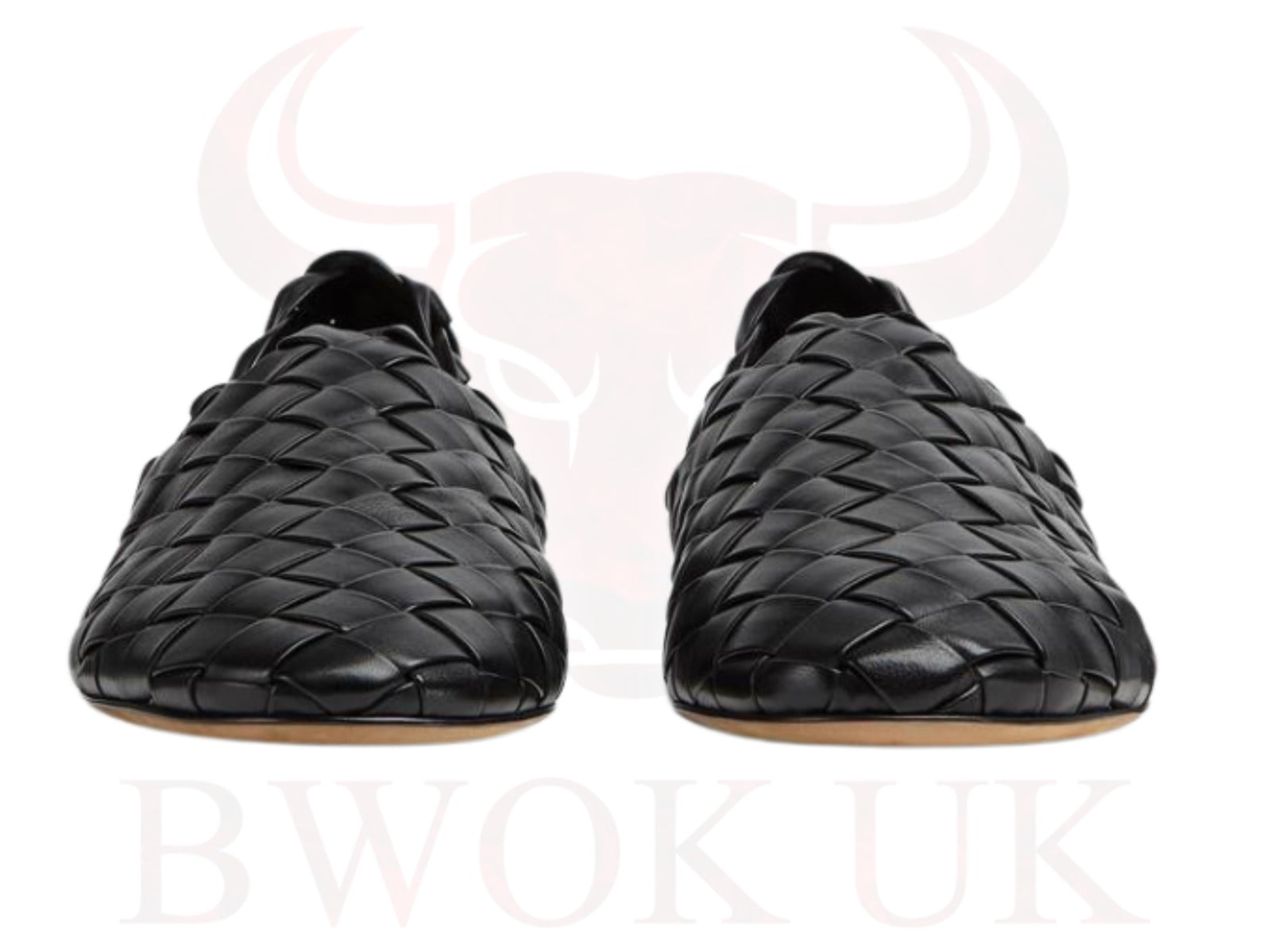 Handwoven Loafers Shoes Brown/Black - Bwok limited