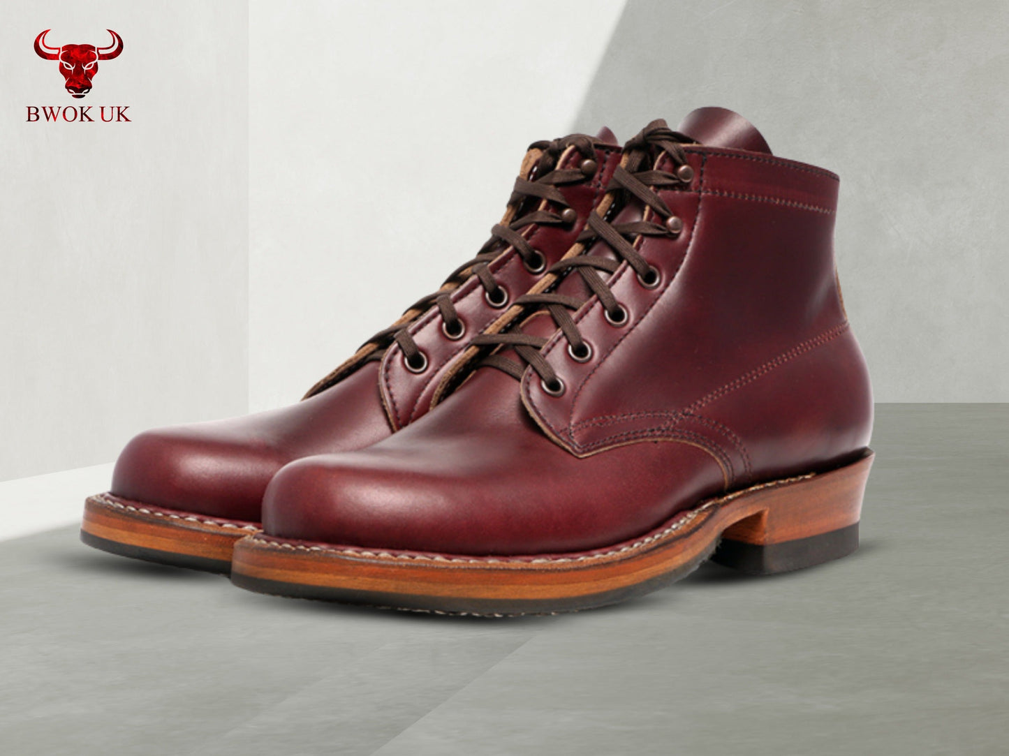 Men’s Burgundy Heritage Boots
