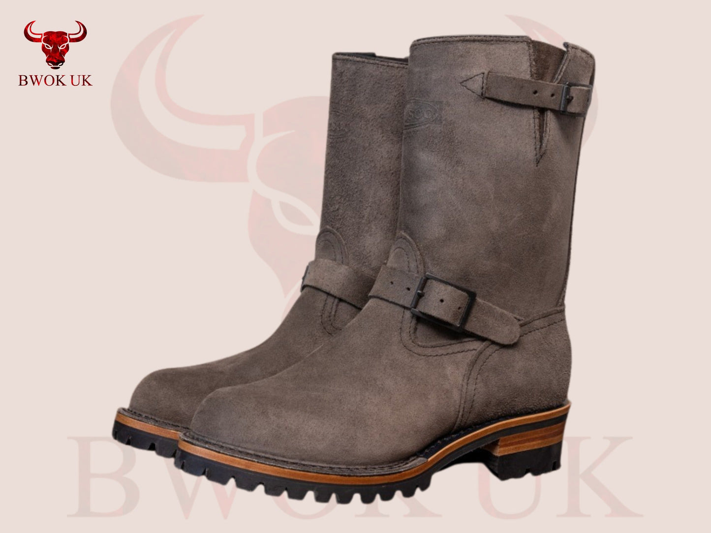 Men’s Grey Suede  Boots