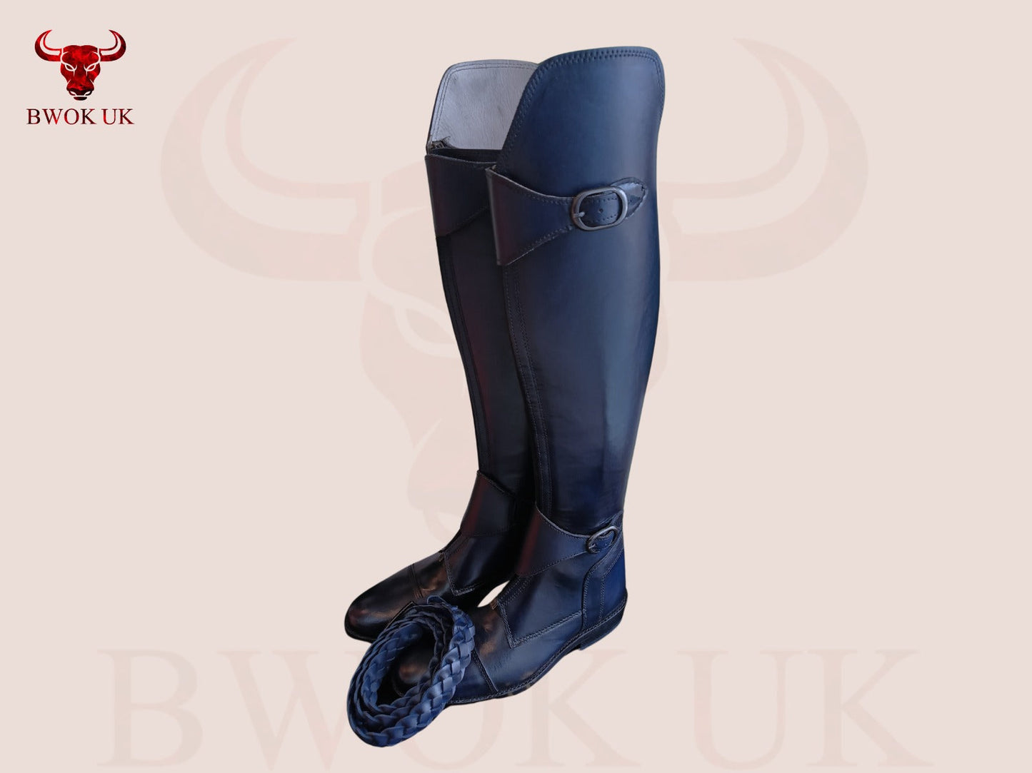 Tall Leather Riding Boots